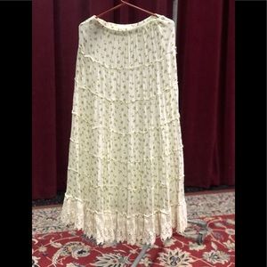RL Denim & Supply Floral Maxi Skirt Size XS